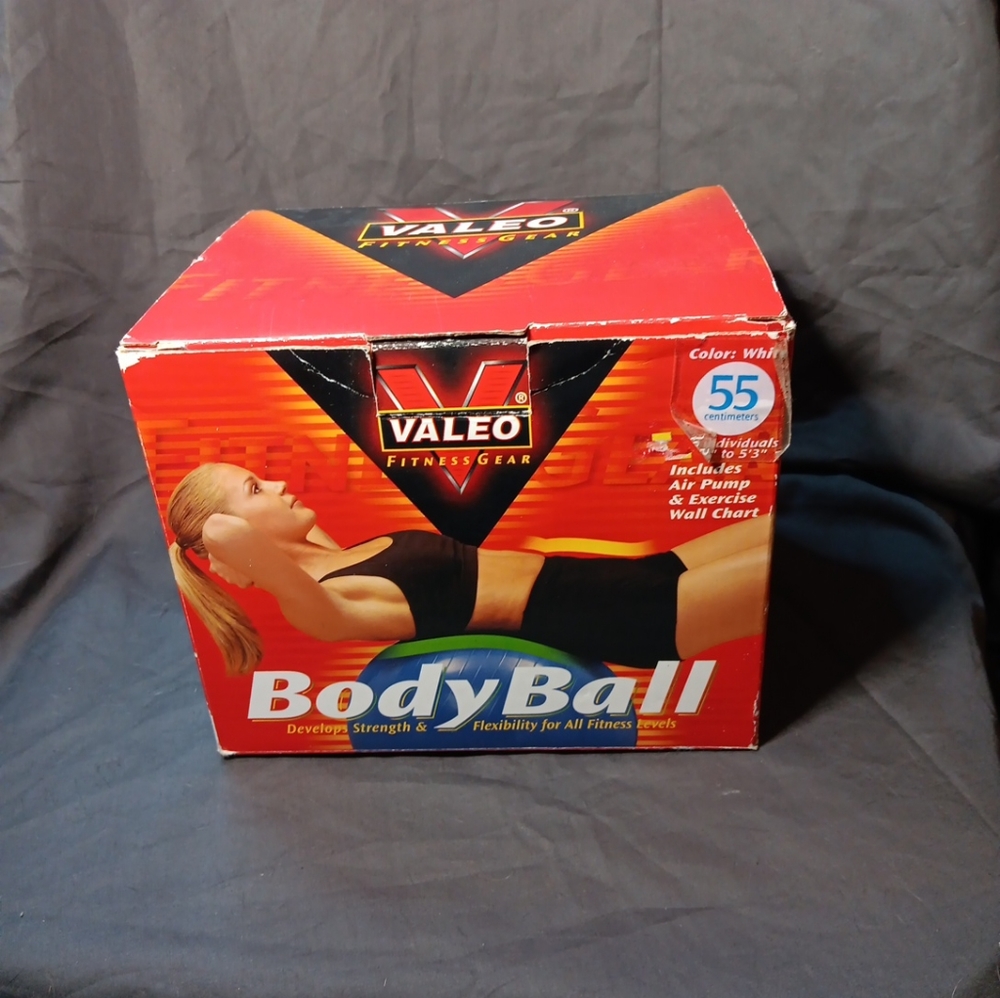 VALEO 55 CM BODY BALL BALANCE YOGA BALL EXERCISE SPORT WORKOUT STABILITY W/ PUMP